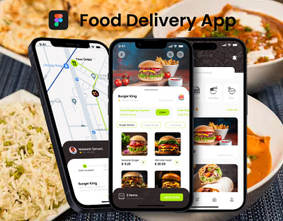 Food Delivery App ui Kit app design delivery app figma food delivery app ui ux