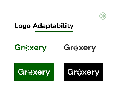 Brand Identity Development for Groxery branding graphics design groxery logo adaptability logo design