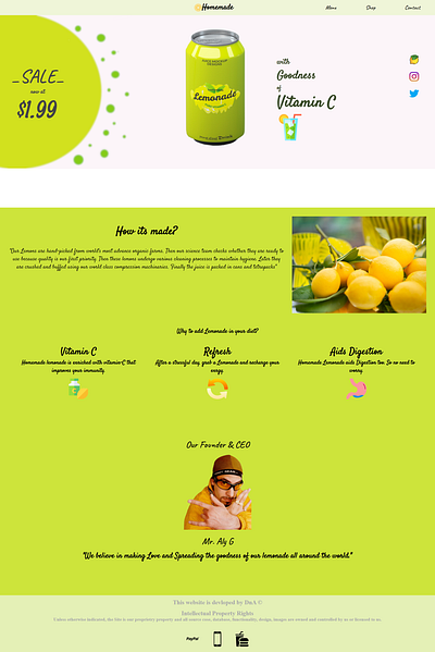 Lemonade mock design design figma graphic design logo photoshop ux