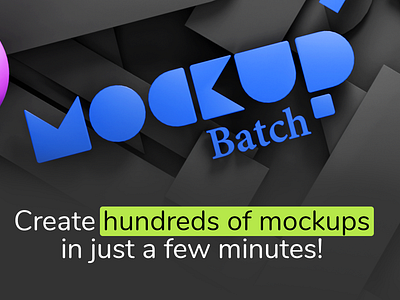 MockupBatch - Mockups in Bulk add on