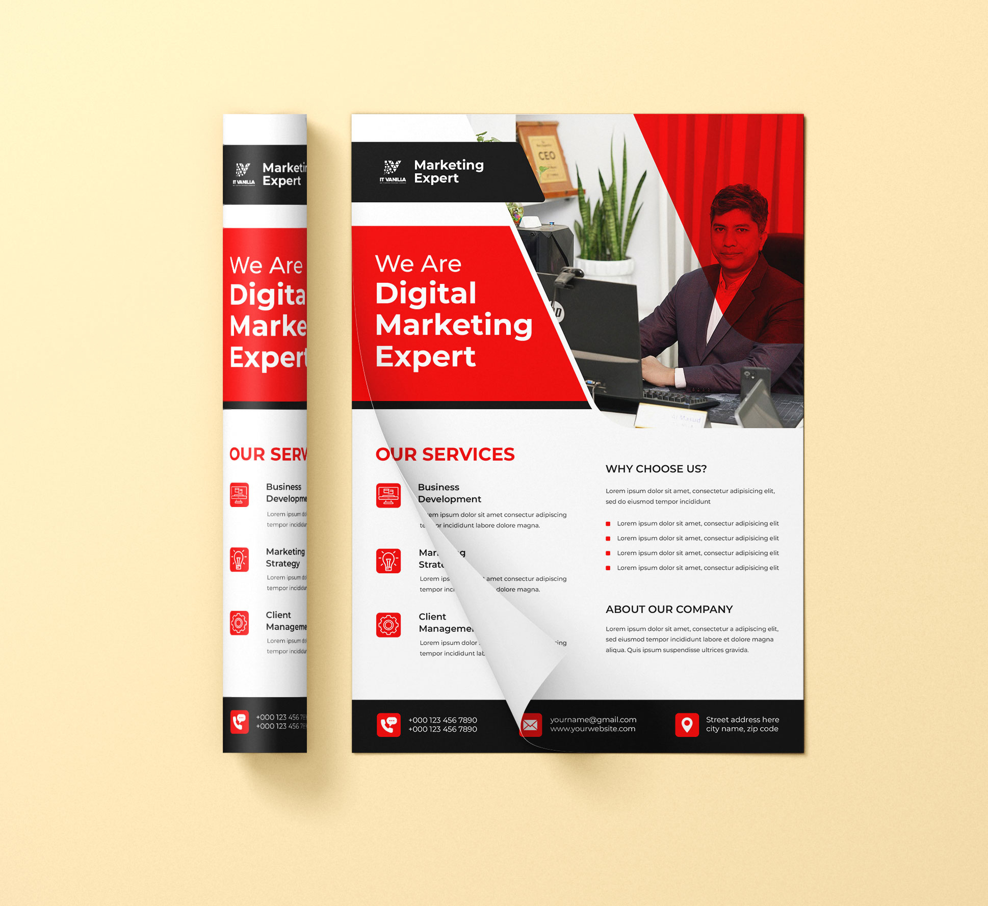 Customization Business Flyer Design animation branding design flyer flyerdesign graphic design illustration logo motion graphics vector