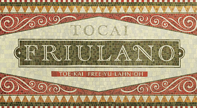 Tocai Friulano Fauxsaic fauxsaic lettering mosaic portugal vintage wine