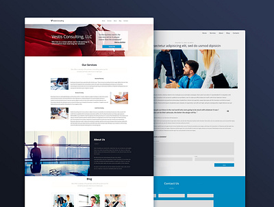 Vestis Consulting - Corporate Website ui web design