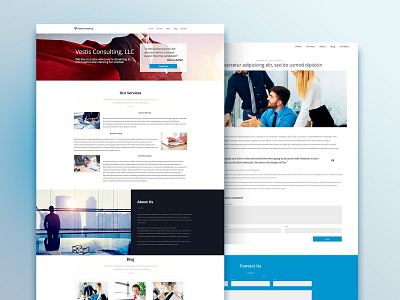 Vestis Consulting - Corporate Website ui web design