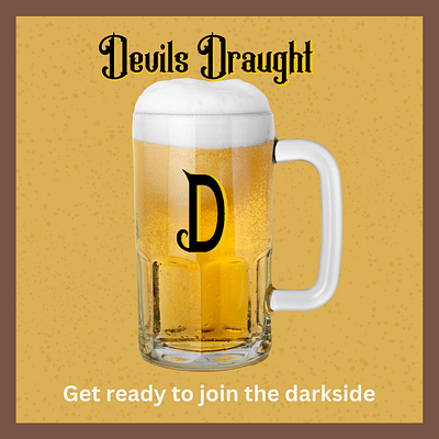 Devils Draught (Test Mock-Up) bitter branddesigner branding brandlogo design designer draught draughtbitter graphicdesign graphicdesigner graphics illustration justforfun logo logodesign marketing mockup smallbusiness ui womeninbusiness