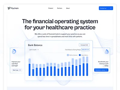Flychain Landing Page Design landing page saas