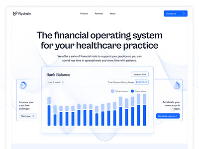 Flychain Landing Page Design landing page saas