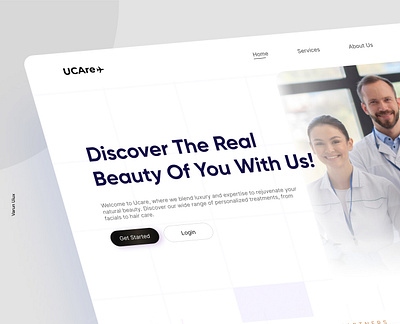 Ucare fairness Treatment Booking | Webdesign beauty branding concept fairness figma landing page ui ui design webdesign webpage