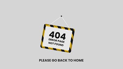 404 Error Page Not Found Sign Board Style Lottie Animation 404 404 error 404 error page not found animation app board design empty page empty page design error page hanging board illustration landing page lottie animation motion graphics page not found sign board ui ux ux illustration