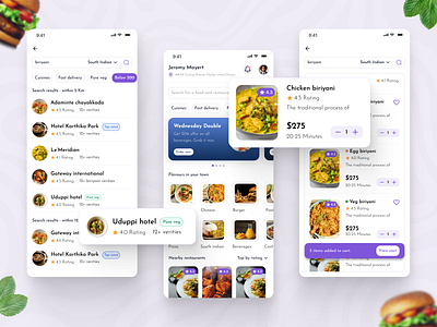 Food delivery app branding deliver app design food food delivery ui uiux wireframe