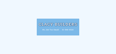 Clacy Builders 3d branding graphic design logo ui