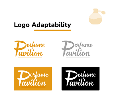 Brand Identity Development for Perfume Pavilion branding graphic design logo adaptability logo design perfume