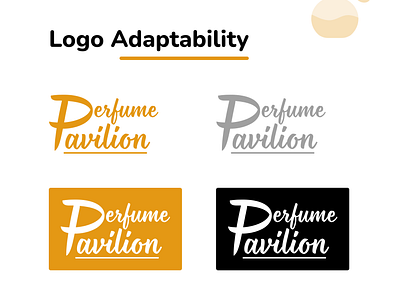 Brand Identity Development for Perfume Pavilion branding graphic design logo adaptability logo design perfume