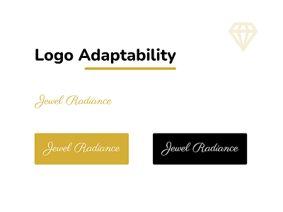 Brand Identity Development for Jewel Radiance branding graphic design jewel jewelry logo adaptability logo design