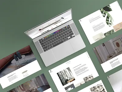 Website mockup interface minimal ui website