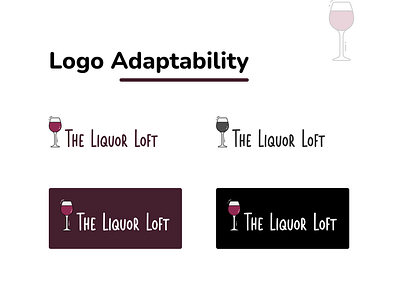 Brand Identity Development for The Liquor Loft branding graphic design liquor logo adaptability logo design