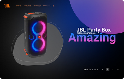 Party Box website design design ui ux