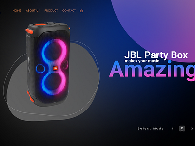 Party Box website design design ui ux