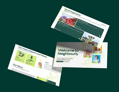 Community Platform - Website Design branding graphic design product ui uiux website design