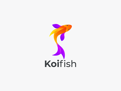 KOI FISH branding design fish logo graphic design icon koi fish koi fish coloring koi fish design graphic koi logo logo