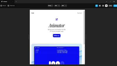 Animator website using Framer tutorial animator effect framer responsive responsiveness stack tutorial website