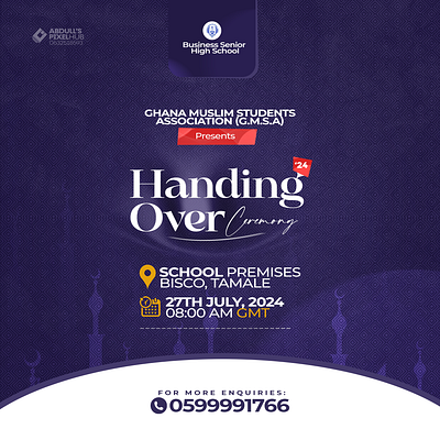 Handing Over Event Flyer branding flyer graphic design