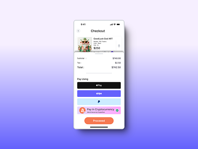 Checkout Screen design mobile ui ux yamparala rahul