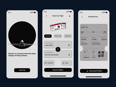 Introducing a new way to fly. ✈️✨ #FlightBookingApp ui uidesign