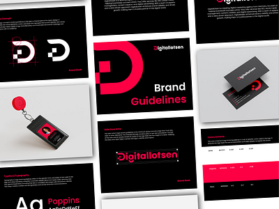 Digitallotsen - Digital Marketing Logo & Brand Guidelines branding graphic design logo ui