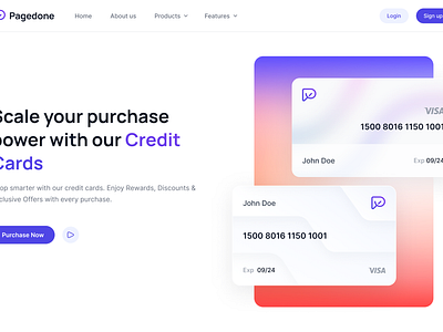 Sleek web hero inspired by minimalist finance credit card credit card hero section finance hero section hero section ui