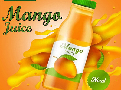 Mango juice poster (Adobe Photoshop) My Skills adobe photoshop branding graphic design juice mango mango juice mango juice poster podter posters