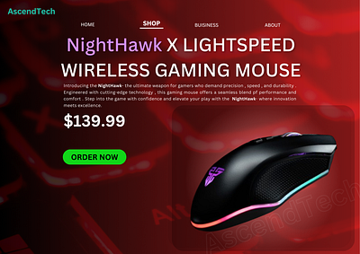 UI DESIGN(PASSION WORK):GAMING MOUSE branding graphic design logo motion graphics ui