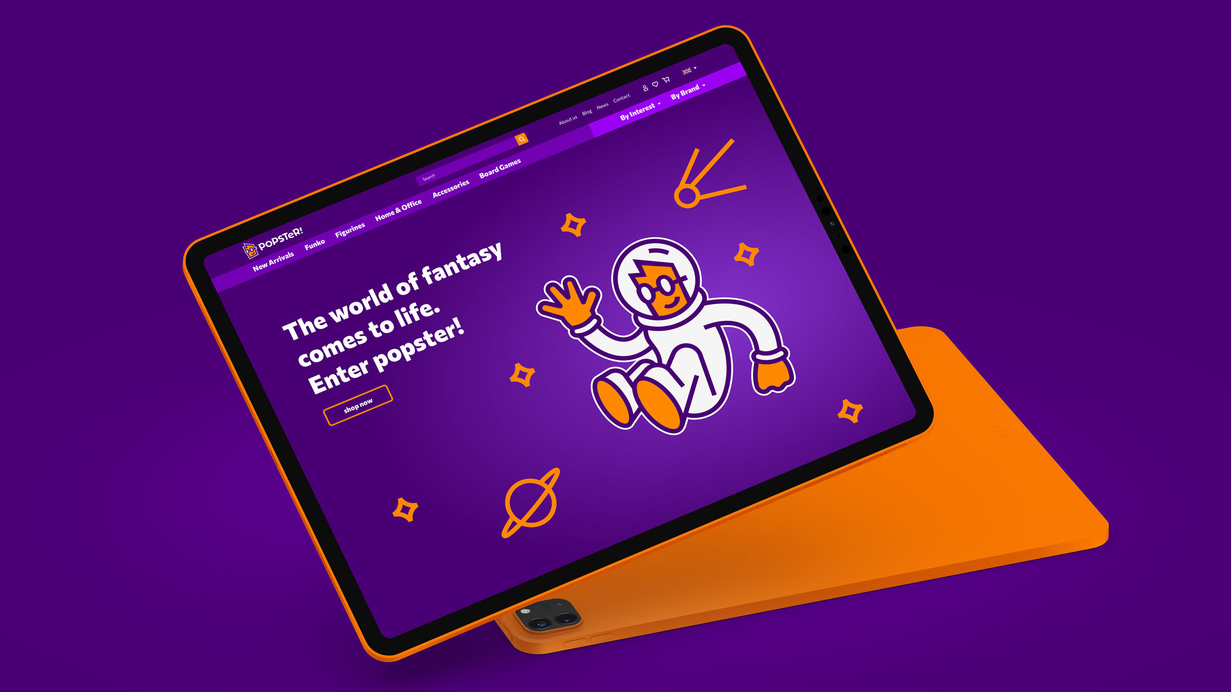 Popster animation branding e commerce graphic design illustration logo motion graphics packaging typography web design