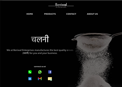 Beniwal_Enterprises branding design logo figma graphic design landing page photoshop ui ux