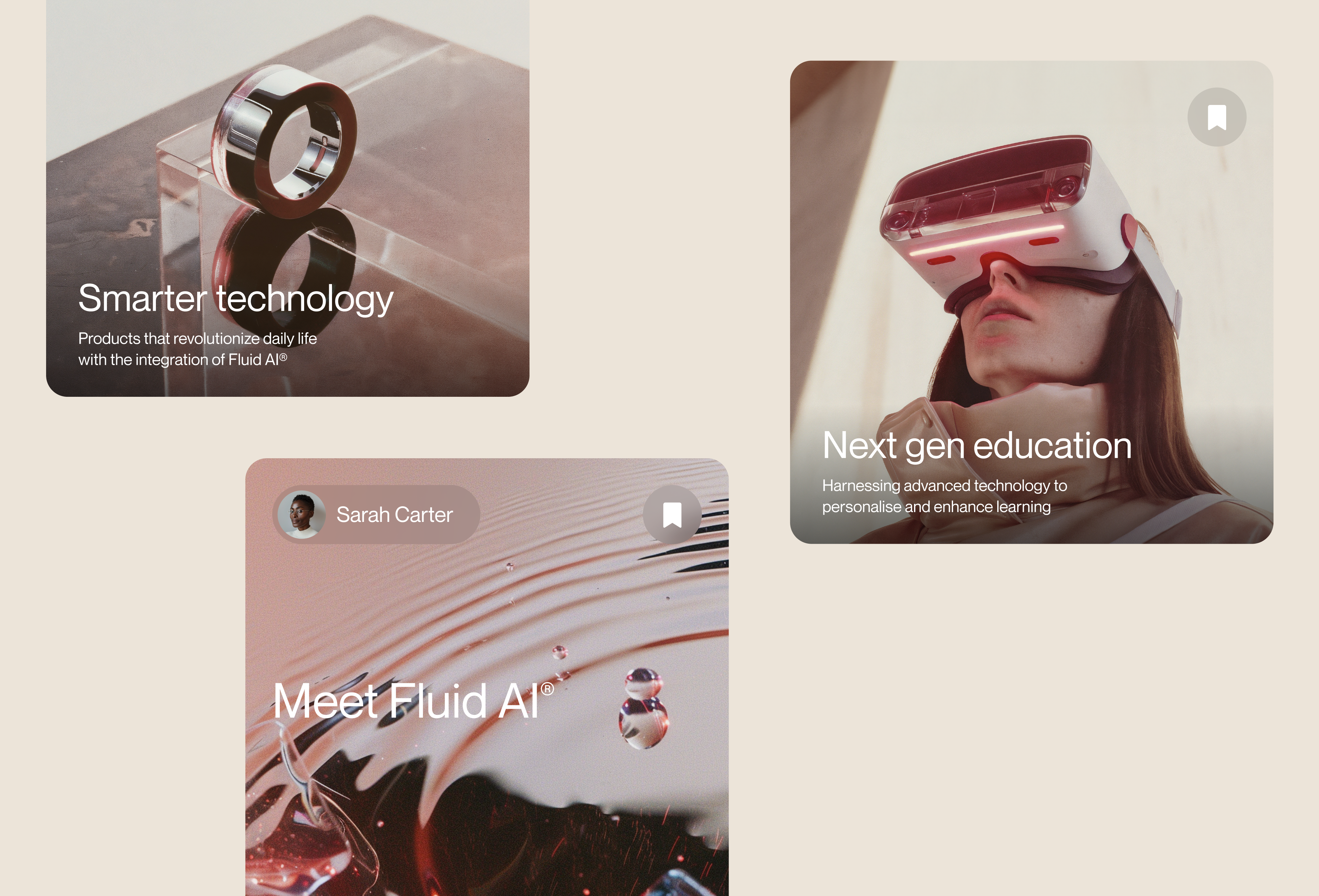 Mobile cards ai bold cards clean design education minimal simple social technology typography ui website