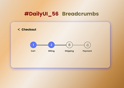 #DailyUI - #056 - Breadcrumbs graphic design ui
