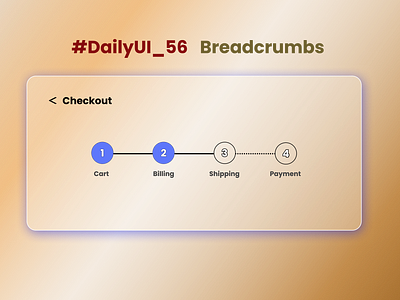 #DailyUI - #056 - Breadcrumbs graphic design ui