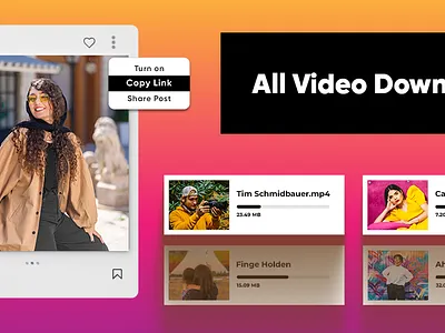 Video Downloader App graphic design illustration photoshop