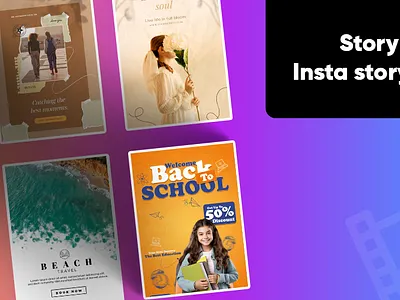 Insta story Maker App graphic design illustration photoshop