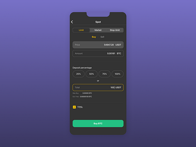 Daily UI #004 Conversion for binance binance calculation conversion cripto daily ui design mobile ui ux