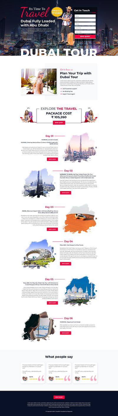 Dubai Landing Page Design branding dubai graphic design motion graphics