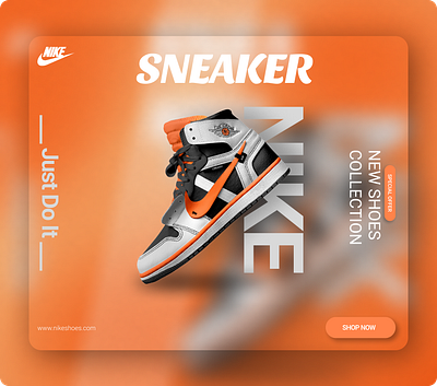 Nike Shoes Poster design figma graphic design nike poster shoes poster