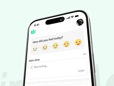 MindGlow - Mood selector animation app mobile app motion graphics ui ux