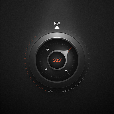 Compass UI design figma illustration lock screen product design ui wallpaper