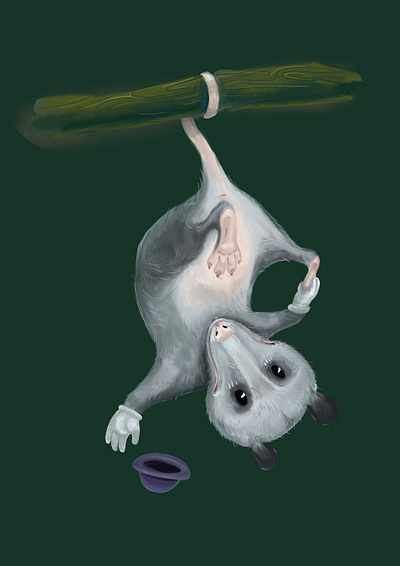 The little possum cartoon design illustration photo photoshop