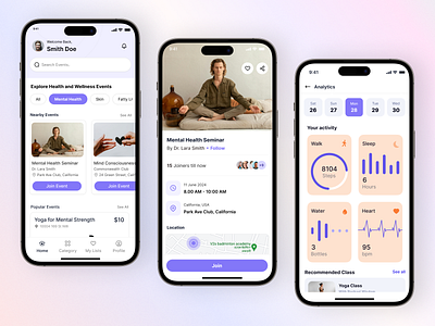 Wellness Fitness App Development app design app development app ui design design webkul fitness and wellness app fitness app fitness app development fitness application ui ui ux webkul webkul design wellness app