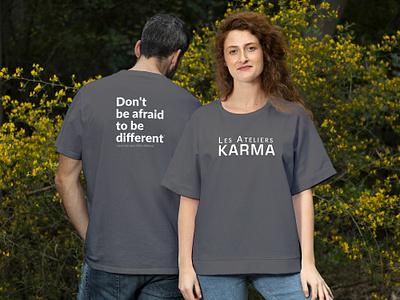 Les Ateliers Karma - T-shirt clothes clothing promotional design t shirt textile tshirt