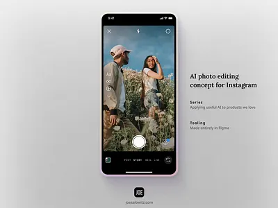 AI Photo Editing on Instagram ai animation app design instagram mobile photo editing post product design prototype remove subject social social media ui ux