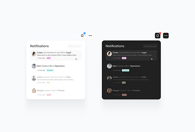 Notifications clean dashboard design illustiration notifications section ui ui ux ui ux design