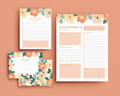 Stationery / Floral Frame graphic design illustration stationery